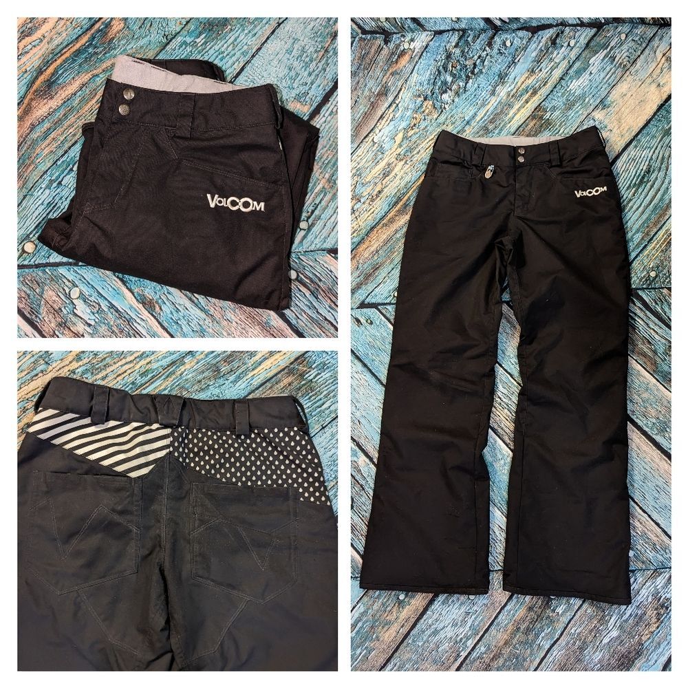 Volcom Small Black Women's Komachi Snowboarding Pants 5000mm 7000GM2‎ StreetWear